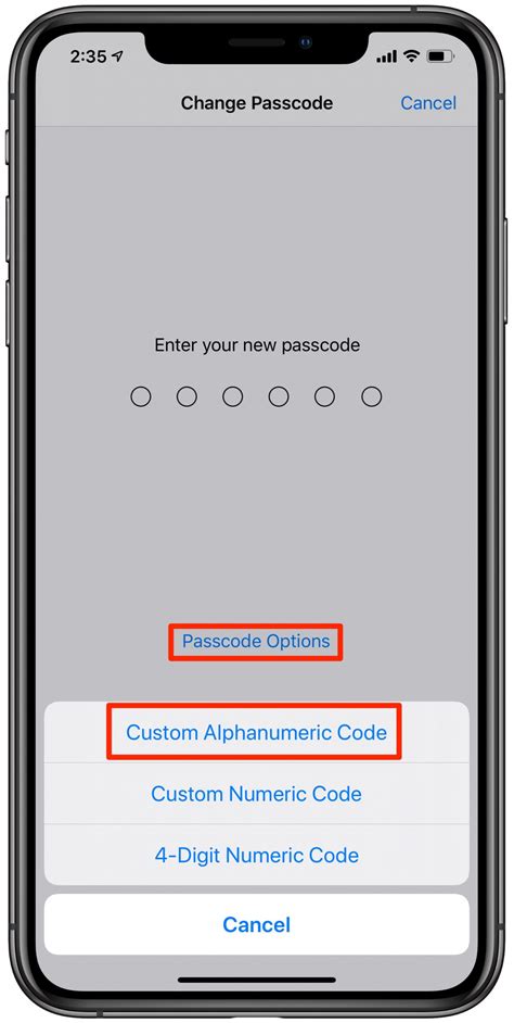 alphanumeric passcode iphone|How to Create a More Secure Passcode on Your .